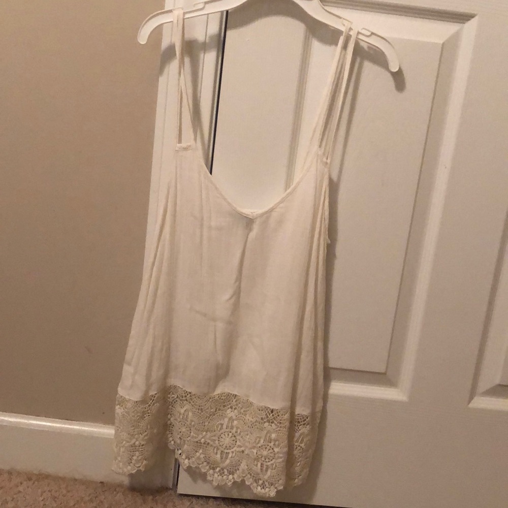 Lacey AE white tank top!!